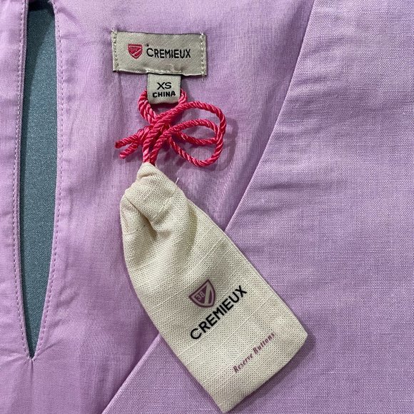 NWT Cremieux Linen Mini Dress - Lilac, XS - Picture 8 of 11